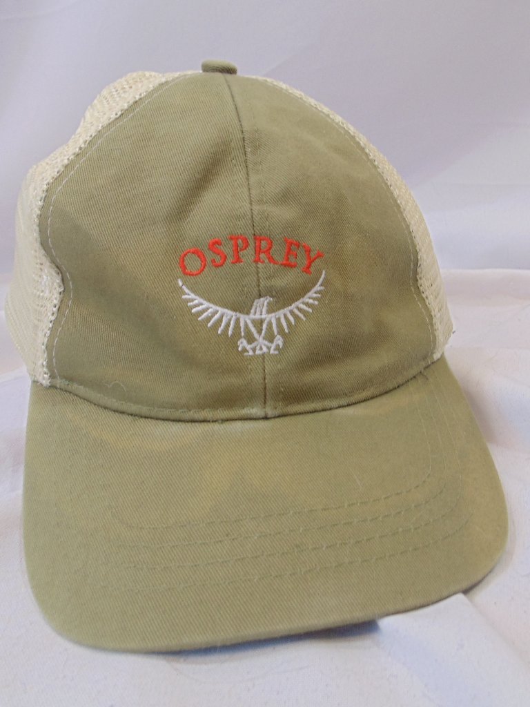 Osprey Menâs Womenâs Green Classic Trucker Hat Snap Back Well Loved